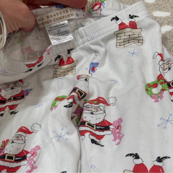 Lot of 13 Pima pajamas set long sleeve tee pants TBBC Santa toddler magnolia boy - Picture 13 of 14